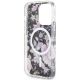 7. Etui Guess Flower MagSafe na iPhone 14 Pro - czarne