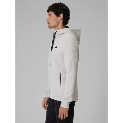 5. Bluza treningowa regular ze strukturalnej dzianiny męska 4F 4FWAW26TFSWM0891-11S