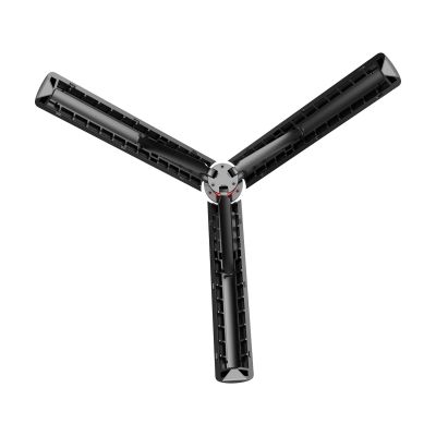 11. Selfie stick WC13YDS teleskopowy tripod 1.3m z podwójną lampą i uchwytem na telefon - czarny