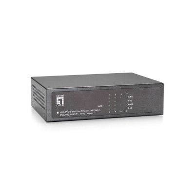 4. Przełącznik LevelOne FE PoE+ 8-portowy 65W 100Mbps