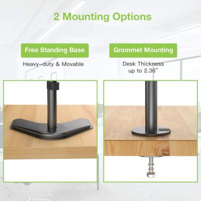 13. TECHLY PODSTAWA POD 2 MONITORY 13-27" LCD 10KG BIURKOWA PIONOWA