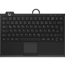 KeySonic KSK-5210ELU (DE) klawiatura Dom USB QWERTZ Niemiecki Czarny