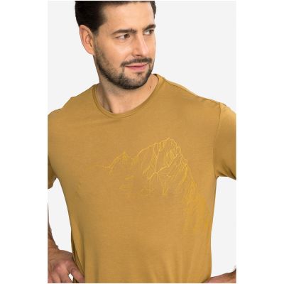 T-shirt męski VIKING Morain Bamboo Man jasno brązowy   M