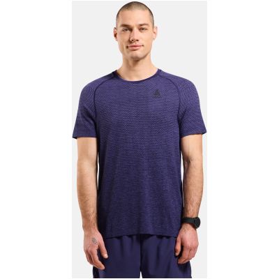 Koszulka męska Odlo ESSENTIAL SEAMLESS T-shirt crew neck l/s niebieska