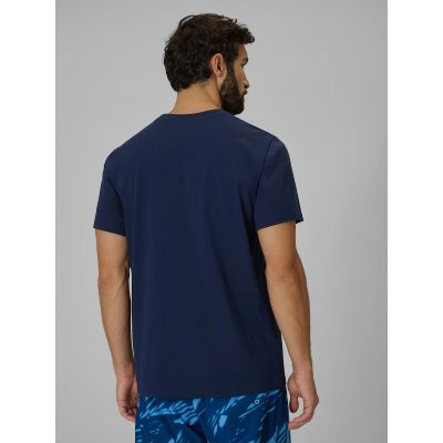 2. T-shirt regular z nadrukiem męski 4F 4FWSS26TTSHM3034-31S