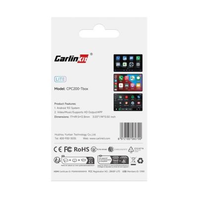 24. Carlinkit Adapter bezprzewodowy Lite S HDMI 4GB+32GB Android Auto/Carplay dla radioodtwarzaczy samochodowych czarny