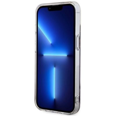 5. Etui Guess Golden Marble MagSafe na iPhone 14 - purpurowe