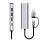 7. Adapter Tech-Protect HB03 HUB Adapter 5w1 USB-C + USB2.0 + USB3.0 + RJ45 - szary