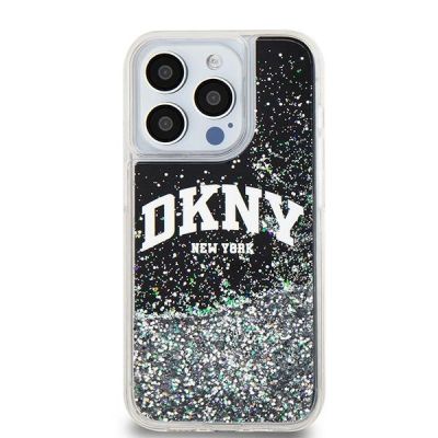 3. Etui DKNY Liquid Glitter Big Logo na iPhone 13 Pro / 13 - czarne