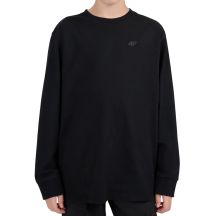 Koszulka dla chłopca 4F longsleeve M655 głęboka czerń 4FJWMM00TLONM655 20S