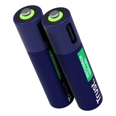 3. Baterie AAA Trust USB-C RECHARGEABLE BATTERIES 2P