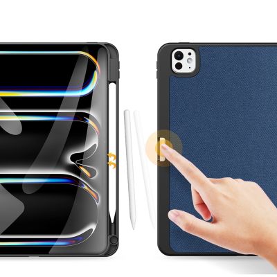 3. Etui Dux Ducis Domo z klapką i smart sleep na Xiaomi Pad 6 / 6 Pro - niebieskie