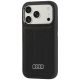 3. Etui Audi Synthetic Leather Case MagSafe na iPhone 18 Pro / 17 Pro - czarne