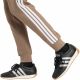 5. Spodnie damskie adidas Essentials 3-Stripes Fleece Slim beżowe KF8317