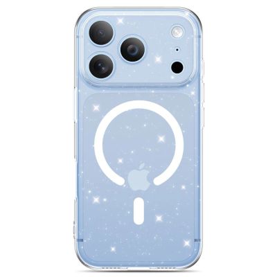 2. Etui Tech-Protect FlexAir MagSafe iPhone 17 Pro / 18 Pro - przezroczysto-brokatowe