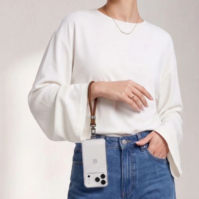 7. Smycz Tech-Protect C11S Rope Wrist Strap do telefonu - brązowa