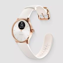 Zegarek Withings Scanwatch Light - zegarek z funkcją EKG, pomiarem pulsu i SPO2 oraz mierzeniem aktywności fizycznej i snu (37mm, rose gold-sand)