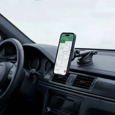 8. Uchwyt samochodowy Tech-Protect V20 MagSafe na szybę / kratkę nawiewu / deskę rozdzielczą 25W QI2.2 - czarny