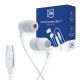 Słuchawki 3mk Wired Headphones przewodowe ze złączem USB-C - białe
