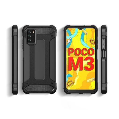 5. Hybrid Armor pancerne hybrydowe etui pokrowiec Xiaomi Redmi Note 10 5G / Poco M3 Pro złoty