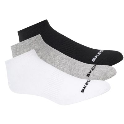 3. Skechers 3pk Unisex Non Terry No Show S114041-107 Białe 39-42
