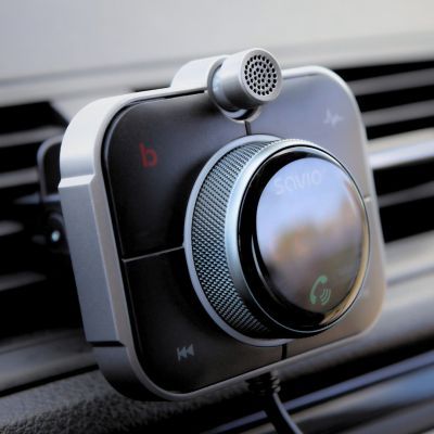 18. SAVIO TR-14 TRANSMITER SAMOCHODOWY FM Z BLUETOOTH I ŁADOWARKĄ,QUICK CHARGE 3.0 I POWER DELIVERY, RED. SZUMÓW