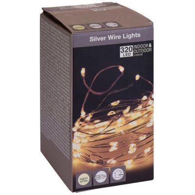 11. LAMPKI DRUCIKI GIRLANDA 320 LED CIEPŁY BIAŁY