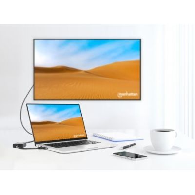 7. Manhattan 153690 stacja dokująca Przewodowa USB 3.2 Gen 1 (3.1 Gen 1) Type-A Czarny