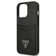 6. Etui Guess Saffiano Triangle Logo Cardslot na iPhone 13 / 13 Pro - czarne