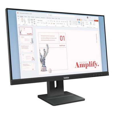15. Lenovo ThinkVision E24-40 monitor 23,8" IPS 16:9 100 Hz 4 ms 1920x1080 250 cd/m2 1 HDMI Krucza czerń Gwarancja 36 miesięcy