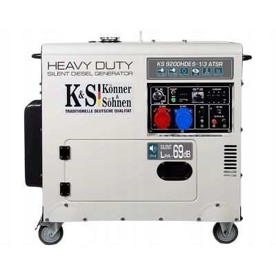 6. Generator diesla KS 9200HDES-1/3 ATSR 230/400V, rozruch elektryczny (EURO V)
