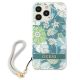 3. Etui Guess Flower Strap na iPhone 13 Pro Max - zielone