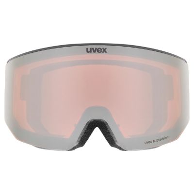3. Uvex 5506651030 gogle do sportów zimowych Lustro Unisex Biały Cylindryczna (płaska) soczewka