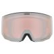 3. Uvex 5506651030 gogle do sportów zimowych Lustro Unisex Biały Cylindryczna (płaska) soczewka
