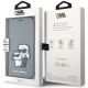 7. Etui Karl Lagerfeld Saffiano Karl&Choupette na iPhone 14 - srebrne