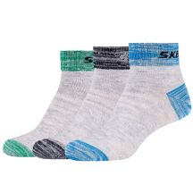 Skechers 3PPK Wm Mesh Ventilation Quarter Socks SK42022-9200 Szare 27-30