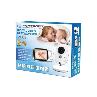 9. ESPERANZA NIANIA ELEKTRONICZNA Z WYŚWIETLACZEM LCD 3.2" JACOB EHM002