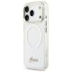 2. Etui Guess IML Script Metal MagSafe na iPhone 17 Pro Max - przezroczyste