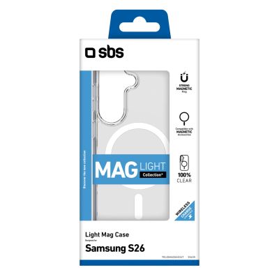 2. Etui ochronne SBS Cover Light Mag na Samsung Galaxy S26 Ultra kompatybilne z MagSafe - przezroczyste