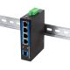 9. LogiLink NS204 przełącznik sieciowy Nie zarządzany Gigabit Ethernet (10/100/1000) Czarny