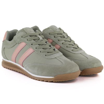 4. Skórzane półbuty sportowe damskie zielone McArthur MA258W