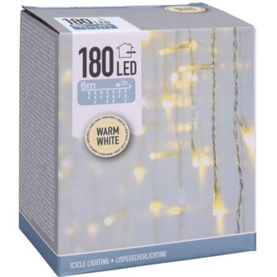 11. LAMPKI CHOINKOWE KURTYNA ŚWIETLNA ZEW 180 LED STEROWNIK TIMER CIEPŁY BIAŁY KABEL TRANSPARENTNY