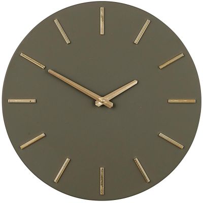 ZEGAR ŚCIENNY ALUMINIOWY ZIELONY ŚR. 35,5CM MICA