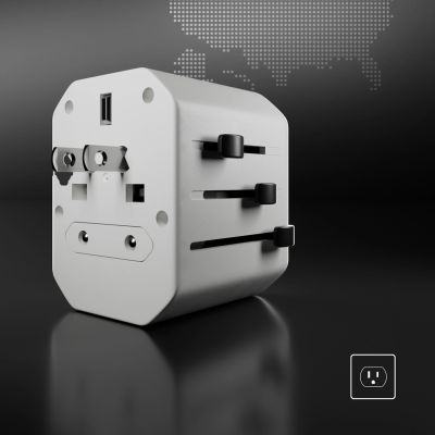 8. Adapter podróżny SBS TEADAPTUSBTCUNI USB-C USB-A uniwersalny - biały