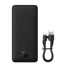 Powerbank Baseus Airpow 20W 20000mAh z kablem Baseus Simple Series USB-A - USB-C 50cm - czarny