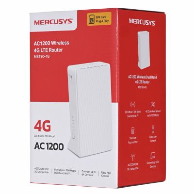 8. Router Mercusys MB130-4G LTE AC1200