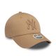3. Damska czapka daszkiem New Era 9FORTY MLB NY New York Yankees Brązowa - 60471463