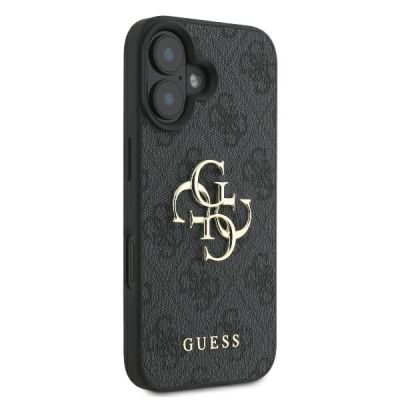 4. Etui Guess 4G Big Logo na iPhone 16 - czarny