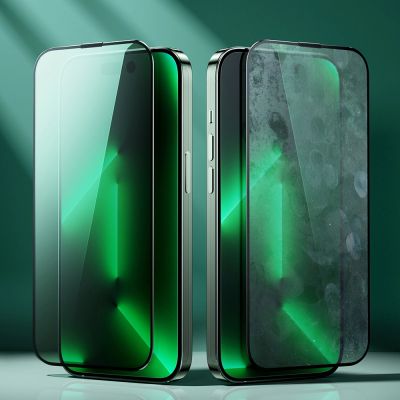 7. Joyroom Knight zielone szkło do iPhone 14 Pro Max z filtrem Anti Blue Light na cały ekran (JR-G04)