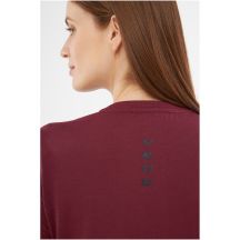 T-shirt damski VIKING Salen Lady Merino bordowy   L